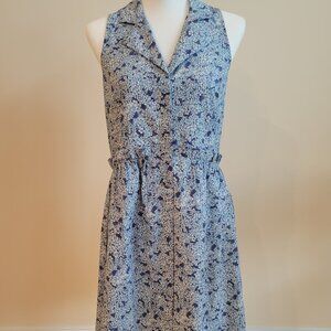 Tuckernuck xs dress blue and white